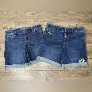 Girls Denim Shorts Cat & Jack Size L 10/12